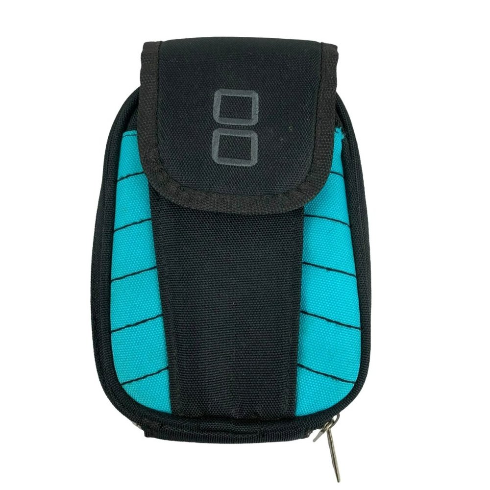 Nintendo DS Game Console Case Turquoise Blue Black Travel Pencil Zipper Fabric